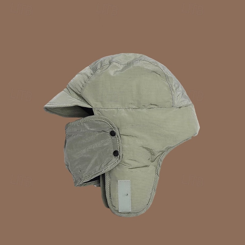 Per uomo Da aviatore Nero Verde fibra di poliestere Regolabile Caldo Sport e Outdoor All'aperto Abbigliamento casual alla moda Ciclismo Tinta unica Calore Termico Antivento del 2026 a $18.49 –P4