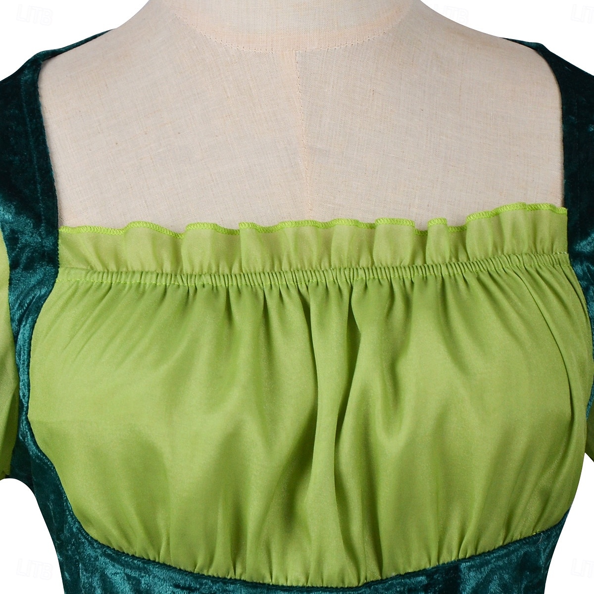 Středověké Renesanční Šaty Fancy kostým Elf Víla Elfí Maškarní kostým Dámské Fantazie předvečer Všech svatých Karneval Výkon LARP Ren Faire Dospělé Šaty Pásek 2026 - $38.99 –P5