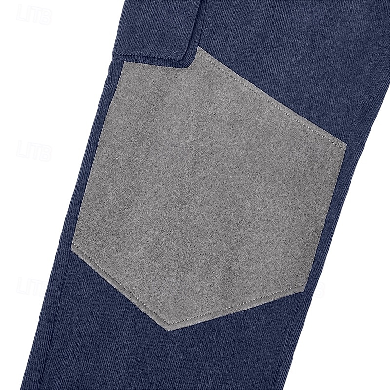 Per uomo Pantaloni Cargo Pantaloni Pantaloni in velluto a coste Pantaloni casual Tasca Elastico in vita Multi-tasche Semplice Comodità Morbido Lunghezza intera All'aperto Quotidiano Uscire Vacanza del 2026 a $31.99 –P6