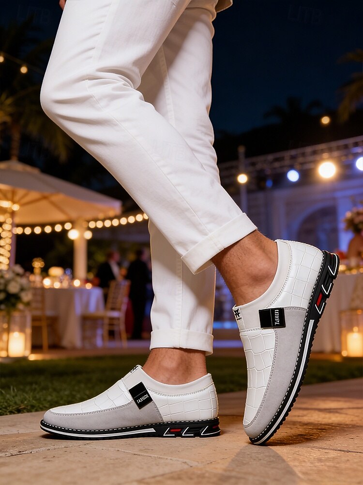 Ανδρικά casual μοκασίνια από τεχνητό δέρμα, άνετα και μοντέρνα, ιδανικά για βραδιές σε θέρετρα και ημιεπίσημες εκδηλώσεις 2026 - $46.99 –P4