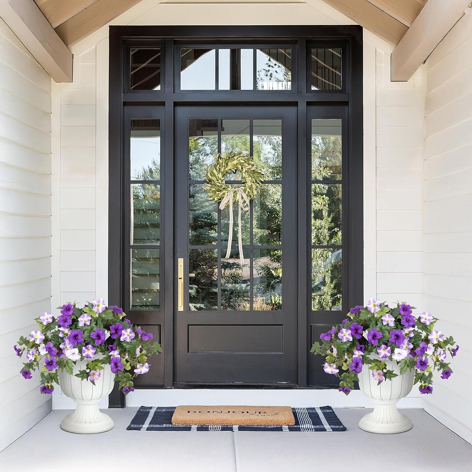 2 kpl keinotekoisia feikkikukkia ulkokoristeluun, kevään tekopetunia-silkkikukka, UV-suojattu, haalistumaton kukka, kotiin, ulkopuutarhaan, parvekkeelle, pihalle, kuistille, realistinen sisäsisustus 2026 - $29.99 –P5