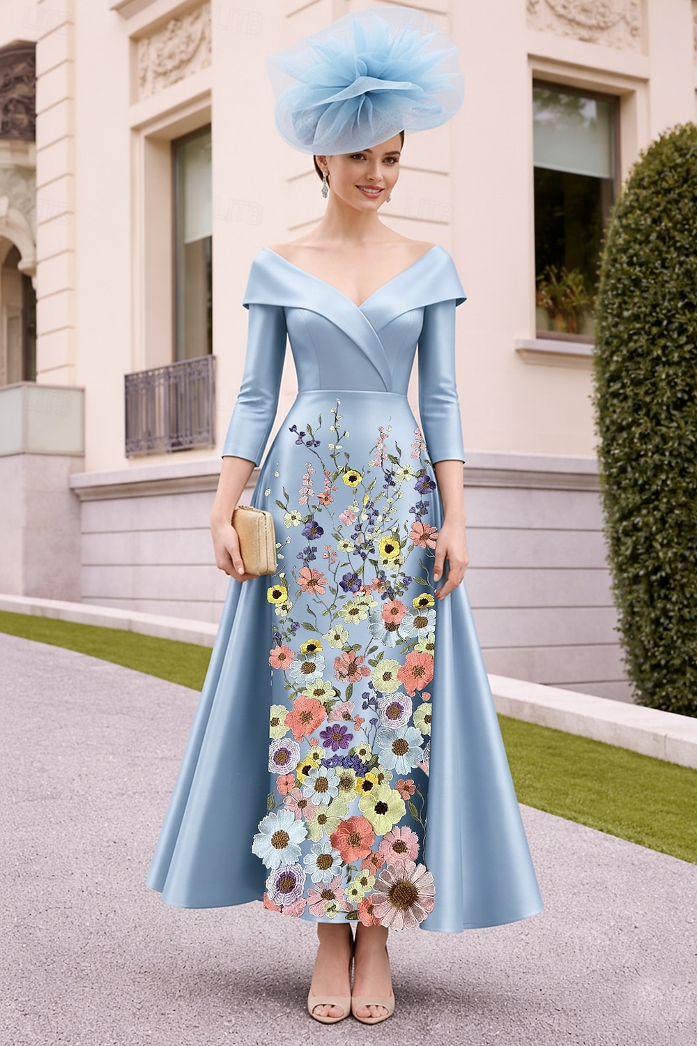 corset dresses formal Historically Inspired Blue Longline with Lace and Ribbing Size:US 46 Regular / EU 56 Regular Little Black Dress For PRODUCT:CED3927A-123RB