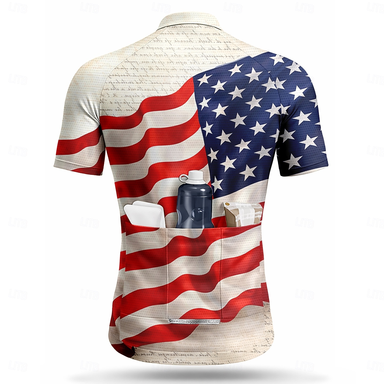 Amerika's 250e verjaardag Independence Day Amerikaanse nationale feestdag Voor heren Wielrenshirt Amerikaanse Amerikaanse vlag Vlag / Nationale vlag Korte mouw Fietsen Shirt Kleding Bovenlichaam met 2026 - $30.99 –P3