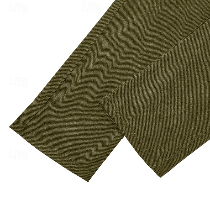 Homens Calças Cargo Calça cargo Calças de Veludo Calças de trabalho Calça casual Cintura elástica Bolso multi Perna reta Bloco de cor Retalhos Respirável Comprimento total Ao ar livre Casual Diário de 2026 por zł113.42 –P9