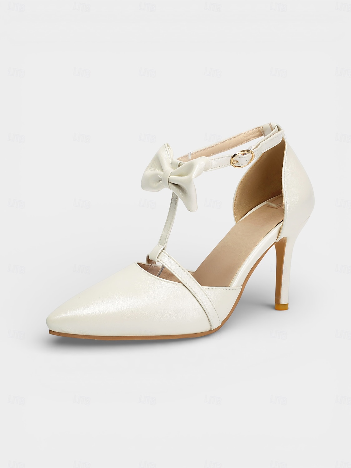 Zapatos de tacón de aguja altos, cómodos y de estilo vintage de los años 50 con tira en T, lazo en el tobillo y color lavanda para mujer. Ideales para bodas y eventos formales de noche. 2026 - $54.99 –P4