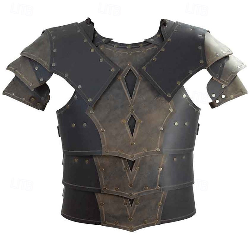 Retro Vintage Medieval Renascentista Armas e Armaduras Armadura de Ombro Cavalheiro Ranger Fantasia Homens Dia Das Bruxas Carnaval feira renascentista LARP Adulto Colete Armadura de Ombro de 2026 por $87.99 –P6