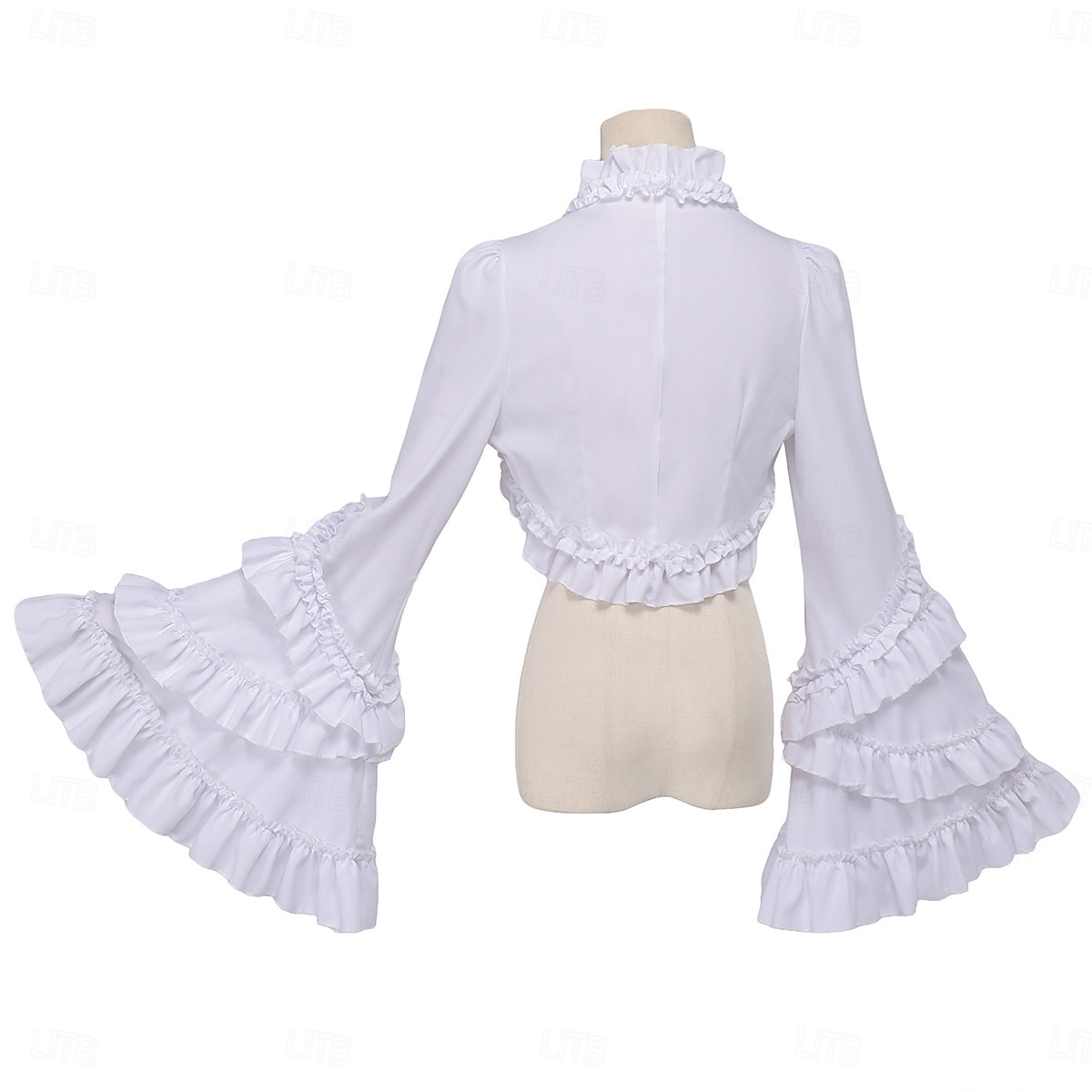 Rokoko Renesanční Steampunk Kabát Fancy kostým Tričko Volánkový rukáv Čerodějnice Upír Královský oděv Maškarní kostým Dámské Fantazie předvečer Všech svatých Karneval Výkon LARP Ren Faire Dospělé 2026 - $38.99 –P9