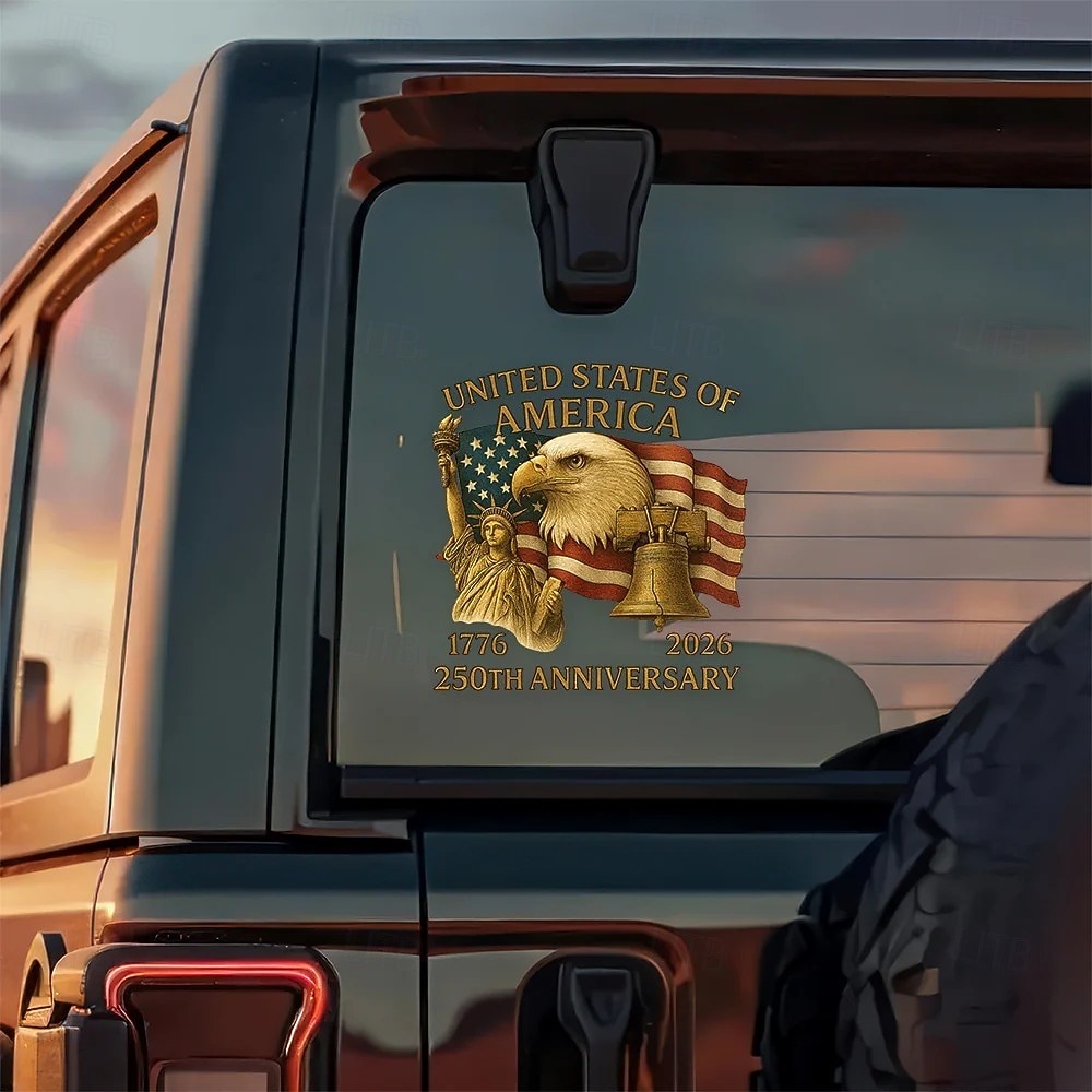 Patriotic USA Eagles 250th Anniversary Car Window Decal Sticker, America  Semiquincentennial 1776-2026 Eagle Stickers, USA Independence Flag Decals, Durable Vinyl Stickers for Car Window 2026 - $9.99 –P5