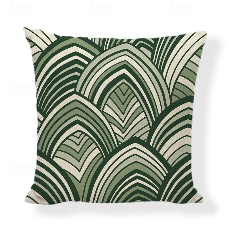 Nordic Green Plant Leaf Pattern Linen Throw Pillow Cover Decorative Cushion Cover for Sofa Bed Headboard Car and Nap Pillow Use 2026 - $11.99 –P2