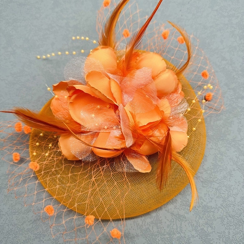 Derby Fascinator Gentlewoman Floral Fancy Dress Unisex Masquerade Tea Party Ascot Horse Racing Festival Adults' Headpiece 2026 - $27.99 –P2