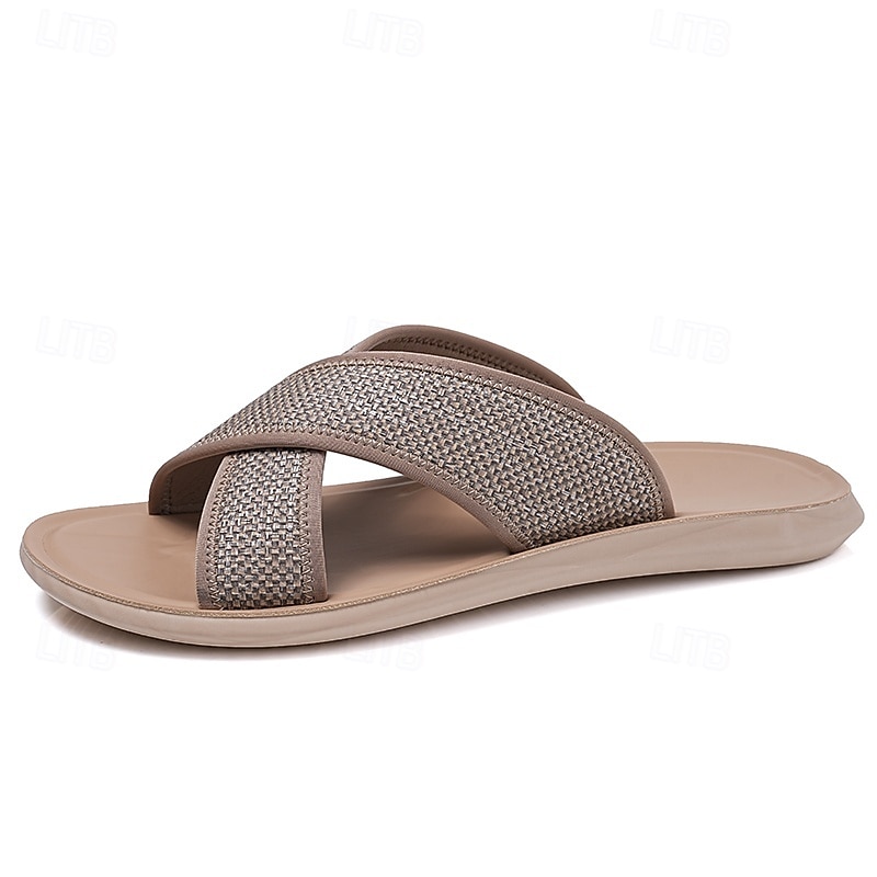 Men's Faux Leather Beach Vacation Sandals, Fashionable and Durable, Perfect for Outdoor Beach or Resort Activities 2026 - $32.99 –P7