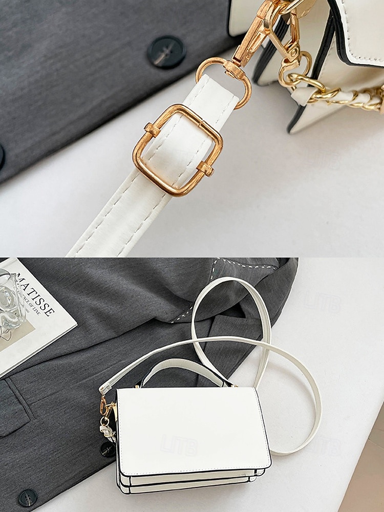 תיק צד אלגנטי לנשים עם דמוי עור, תיק כתף אופנתי עם ידית עליונה ורצועת שרשרת, ארנק אופנתי להמרה לנשים, מושלם ללבישה יומיומית, טיולים לחופשה וללבוש מסיבה 2026 - $19.99 –P8