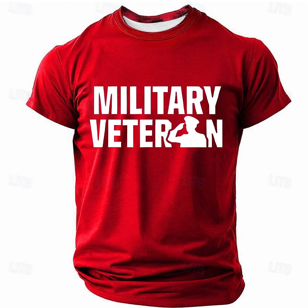 4. července 2026 250. výročí památného dne Pánské vlastenecké tričko s grafikou veterána crew neck s krátkým rukávem 2026 - $21.99 –P1