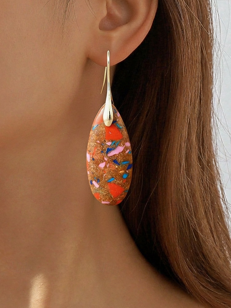 Naisten luonnonkiviset pisaranmuotoiset roikkuvat korvakorut, boheemi turkoosi tyyli useissa väreissä, kevyt ja näyttävä koru kevät-kesälomalle, rannalle ja jokapäiväiseen käyttöön. 2026 - $11.99 –P3