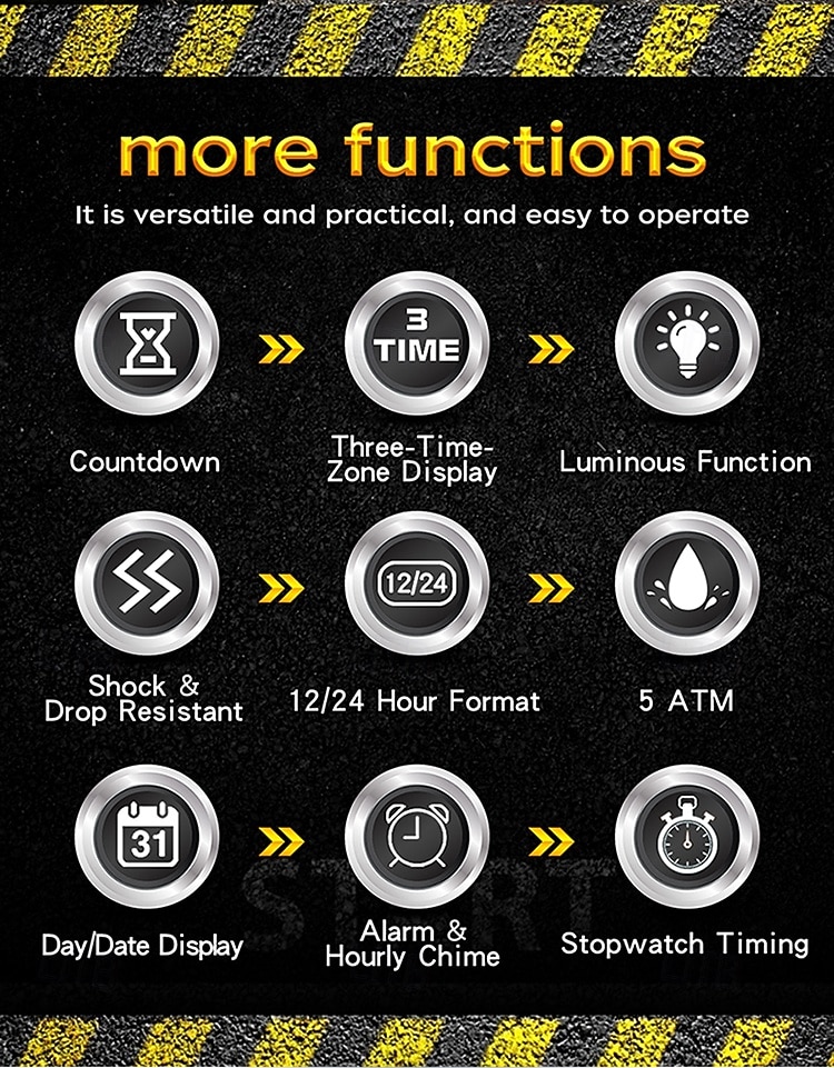 SANDA Men Digital Watch Creative Large Dial Outdoor Sports Luminous Stopwatch Alarm Clock Countdown Silicone Gel Silicone Watch 2026 - $26.99 –P4
