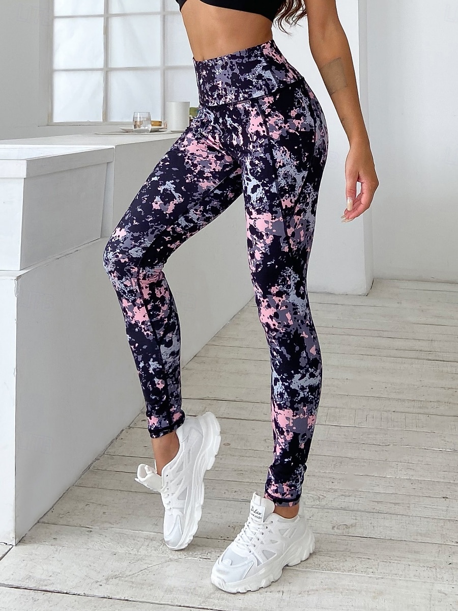 Per donna Pantaloni Pantaloncini anti sfregamento Moda Streetwear Essenziale Lunghezza intera Vita Alta Grafico Elastico in vita Confortevole Alta elasticità Palestra Yoga Streetwear Rosa Rosa scuro del 2026 a $17.99 –P2