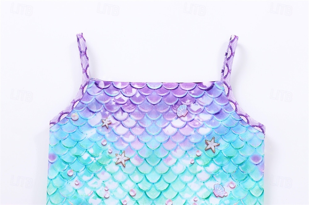 sereia Princesa sereia Vestidos Fantasia de festa temática Fantasias for Para Meninas Crianças Carnaval Baile de Máscaras Festa Feriado de 2026 por $23.99 –P9