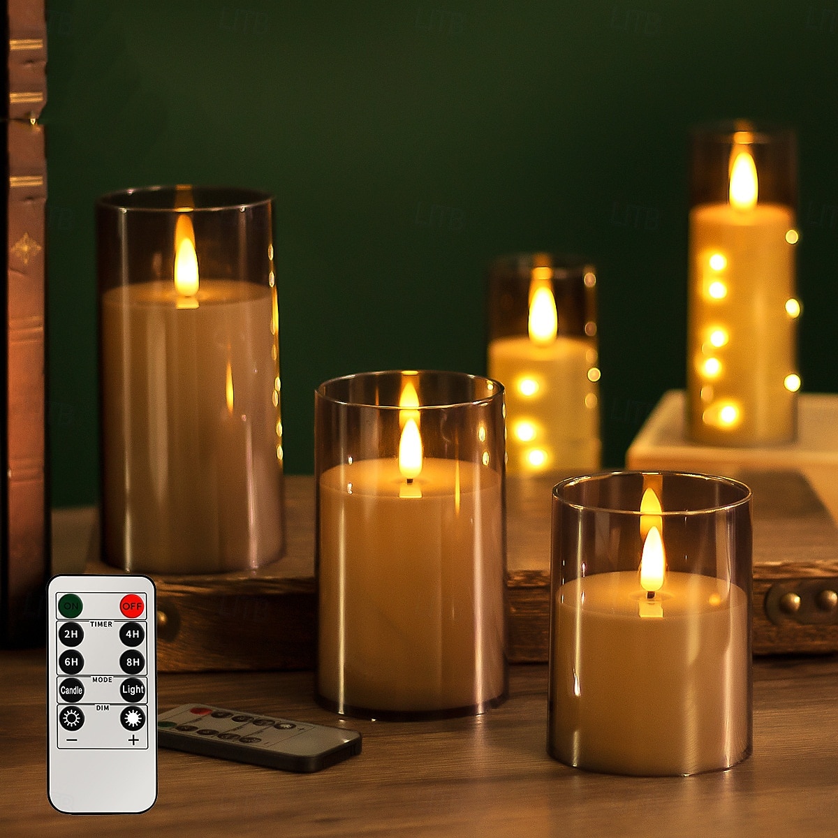 3 candele a led senza fiamma con telecomando, candele di cera senza fumo per proposte di matrimonio, feste, cene, illuminazione ambientale, alimentate a batteria AAA, decorazioni per la casa del 2026 a $19.99 –P1