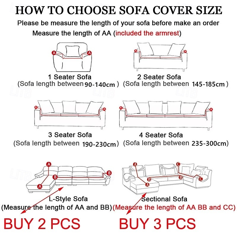 Housse de canapé imperméable en jacquard de luxe, extensible et intégrale, avec élastique, anti-griffures de chat et anti-poussière. de 2026 ? $43.99 –P5