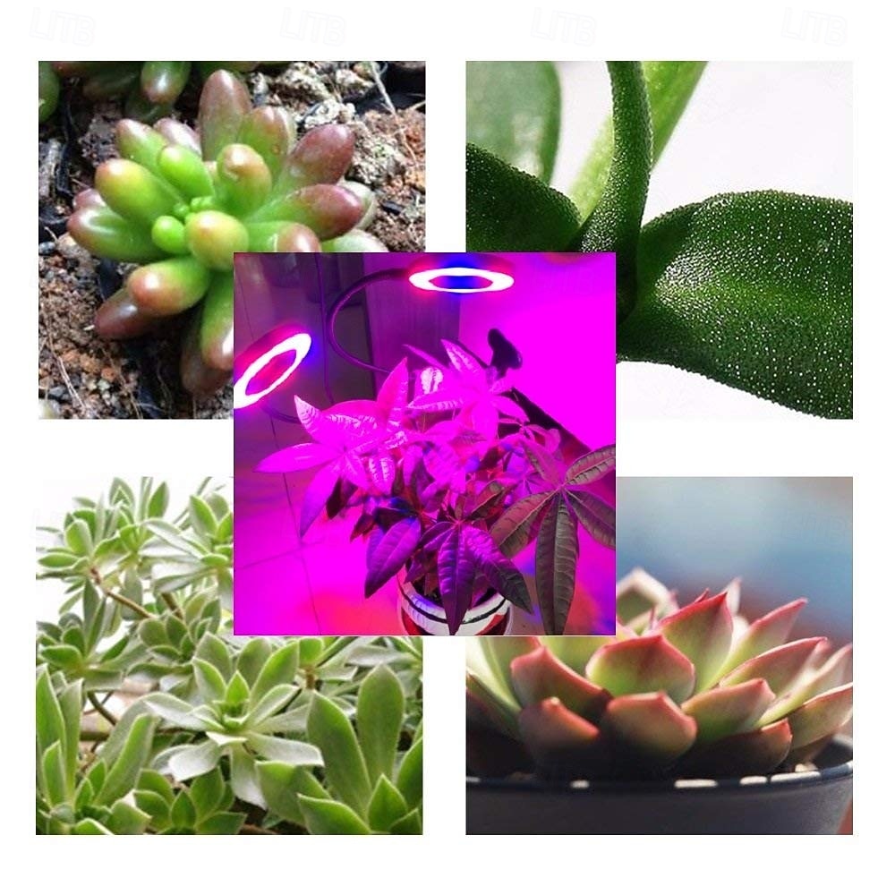 Luminária de LED para cultivo de plantas com 1/2/3/4 LEDs, espectro completo, 48 LEDs, temporizador, brilho ajustável, alimentação USB 5V, ideal para plantas de interior, hidroponia, hortaliças, de 2026 por $18.49 –P9