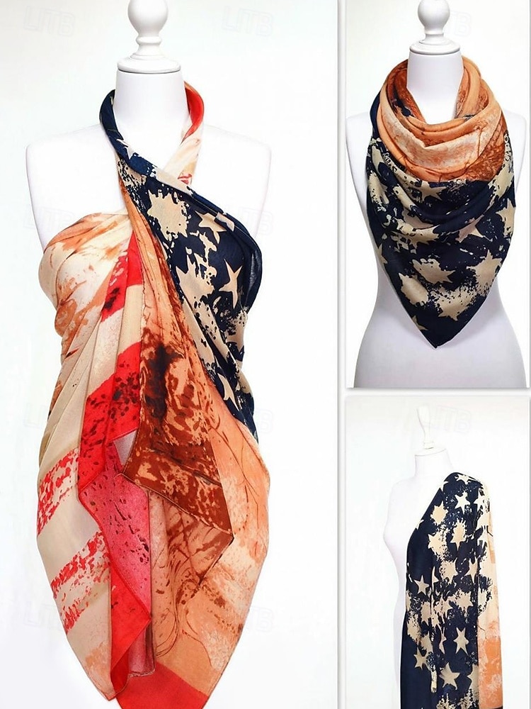 Foulard in poliestere femminile dell'anniversario dei 250 anni degli Stati Uniti disponibili in più modelli leggero e traspirante per primavera e estate perfetto per USA Giorno dell'Indipendenza e del 2026 a $14.99 –P8