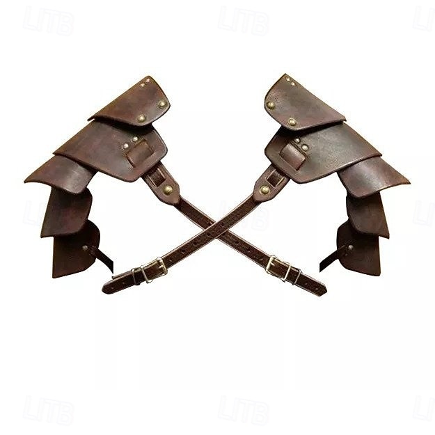 Retro Vintage Mittelalterlich Rüstung Schulterpanzer Ärmellos Ritter Ranger Kostüm Unisex Halloween Karneval Renaissance-Messe LARP Erwachsene 2026 - $87.99 –P3
