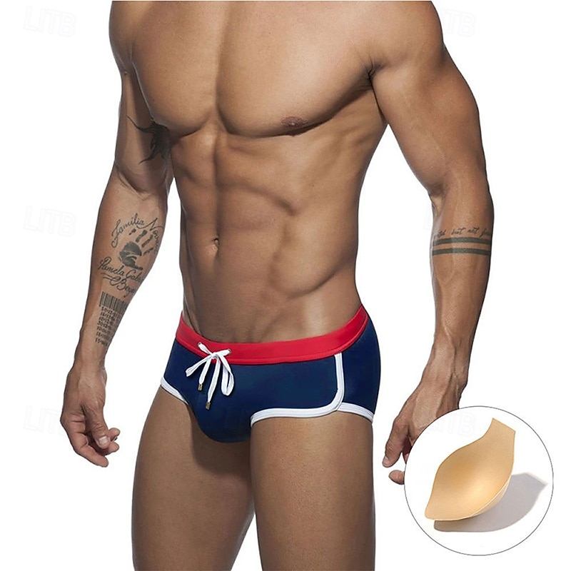 Per uomo Costume da bagno Costume da Bagno Slip mare Tinta unita Coulisse Asciugatura Rapida Elastico Traspirante Pantaloni Surf Sport Acquatici Nuoto Estate del 2026 a $15.49 –P7