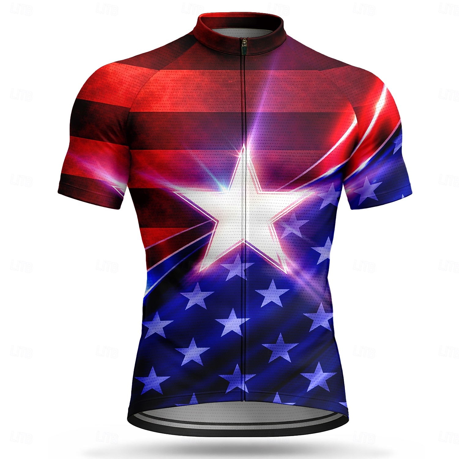 Amerikas 250. Jahrestag Tag der Unabhängigkeit Amerikanischer Nationalfeiertag Herren Radtrikot Amerikanische US-Flagge Sternenbanner Flagge / Nationalflagge Kurzarm Fahhrad Trikot Oberteil mit 3 2026 - $30.99 –P1