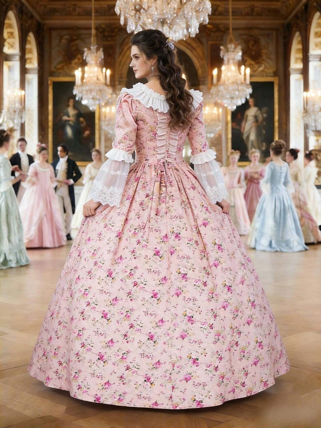 Rococò Barocco Vittoriano Lunghezza al pavimento Vestito Abito da Ballo Manica del polsino svasato Principessa Sposa Abito da ballo Costume Halloween Carnevale Mascherata Matrimonio Performance del 2026 a $137.99 –P16