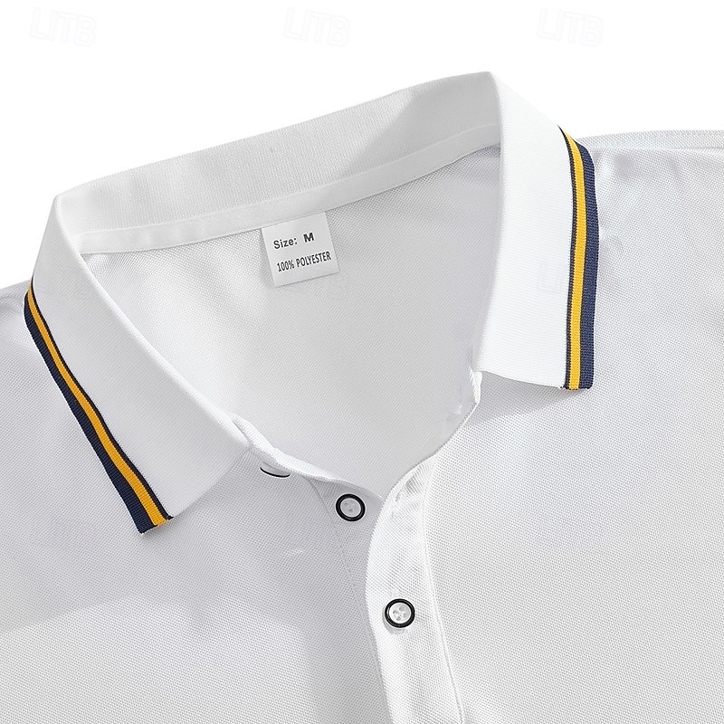 Hombre Camiseta de golf Camisetas polo piqué Casual Negocio Cuello polo acanalado Manga Corta Moda Básico Color sólido Plano Botones Verano Primavera Primavera & Otoño Ajuste regular Azul cielo 2026 - $11.99 –P3