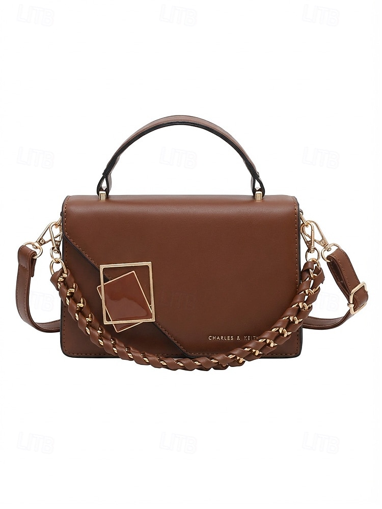 תיק צד אלגנטי לנשים עם דמוי עור, תיק כתף אופנתי עם ידית עליונה ורצועת שרשרת, ארנק אופנתי להמרה לנשים, מושלם ללבישה יומיומית, טיולים לחופשה וללבוש מסיבה 2026 - $19.99 –P17