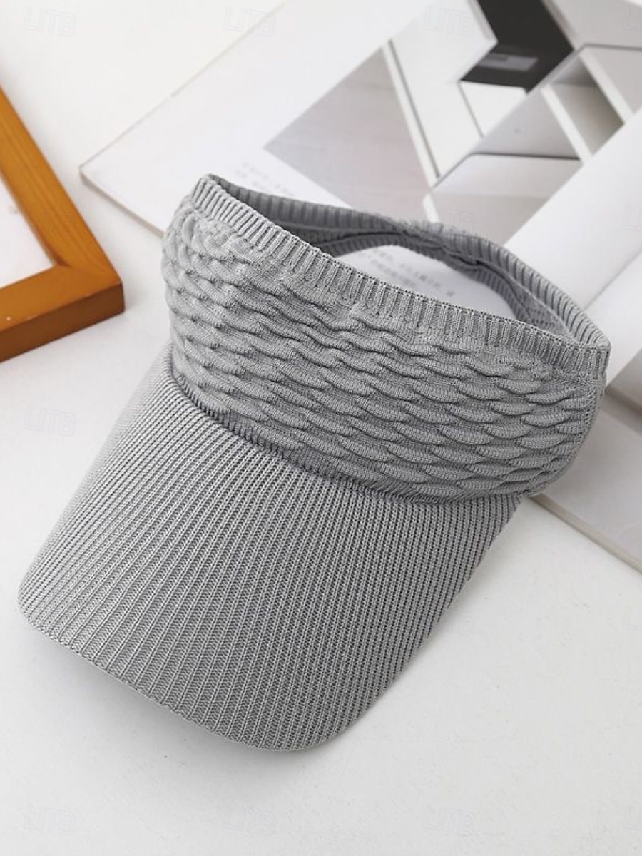 2026年 女性用 帽子 日よけ帽 日焼け防止 アウトドア ストリート 週末 ニット ピュアカラー  コレクション – $4.99 –P7