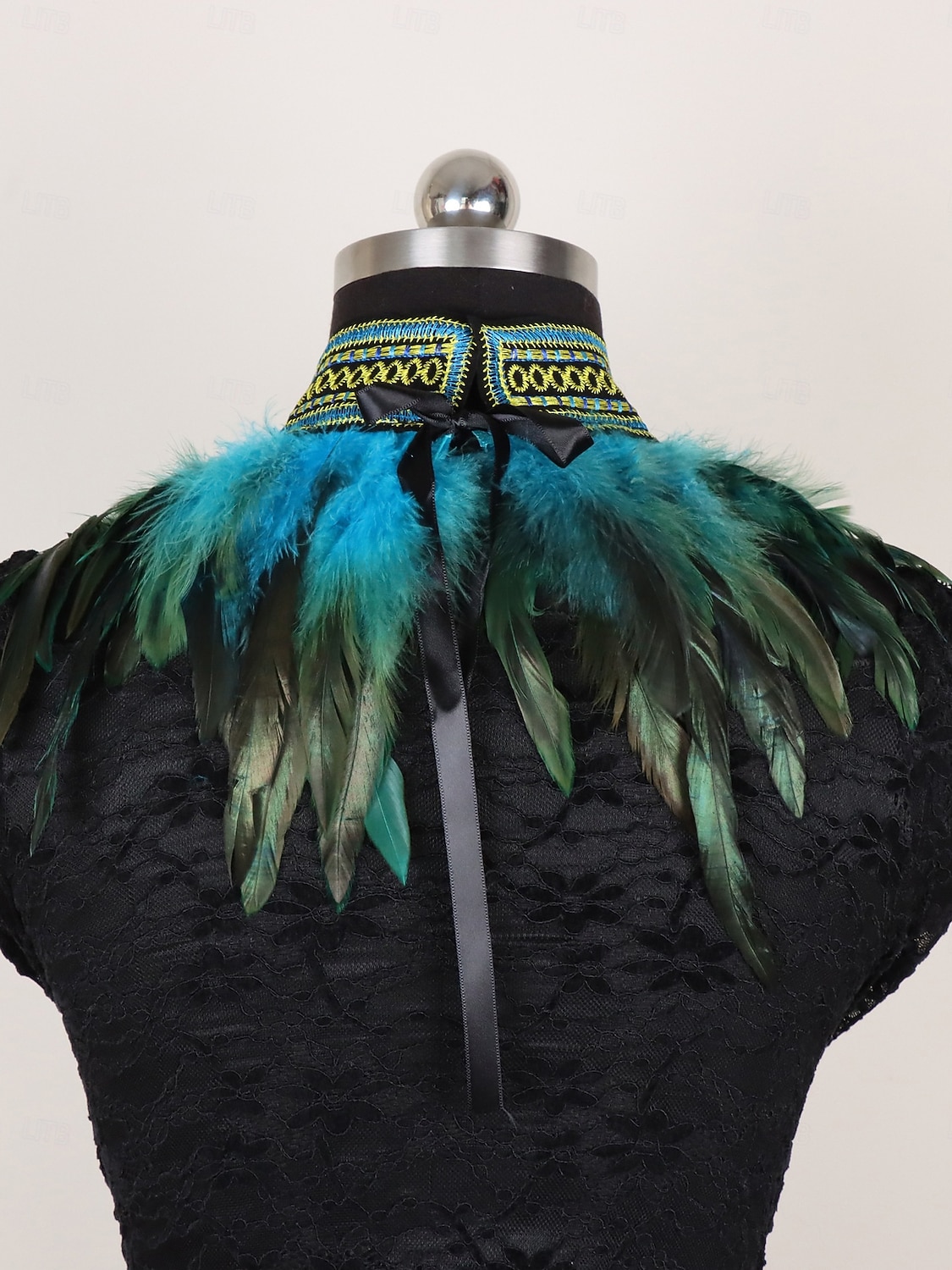 Middeleeuws Renaissance Veren kostuumaccessoires Krijger Elf Veer Kostuum Dames Halloween Carnaval Prestatie LARP Ren Faire Volwassenen Kostuum 2026 - $32.99 –P5