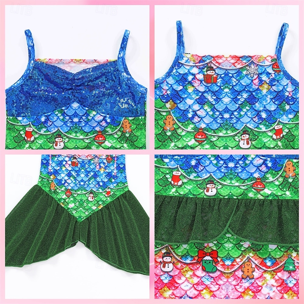 Sirène Princesse Sirène Robe Costume de soirée à thème Cosplay for Fille Enfant Carnaval Mascarade Soirée Fête de 2026 ? $25.99 –P9