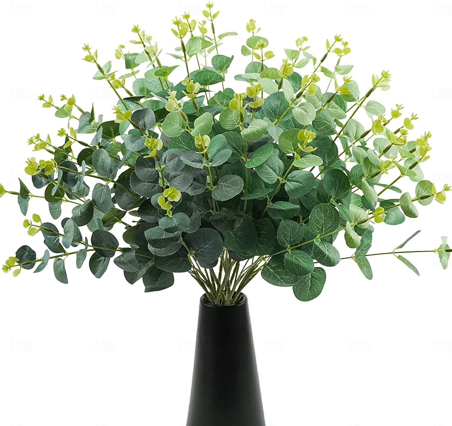 4 paquetes de tallos de eucalipto artificiales, hojas de eucalipto dólar de plata falsas, ramas verdes para arreglos florales. &decoración del hogar 2026 - $26.99 –P1