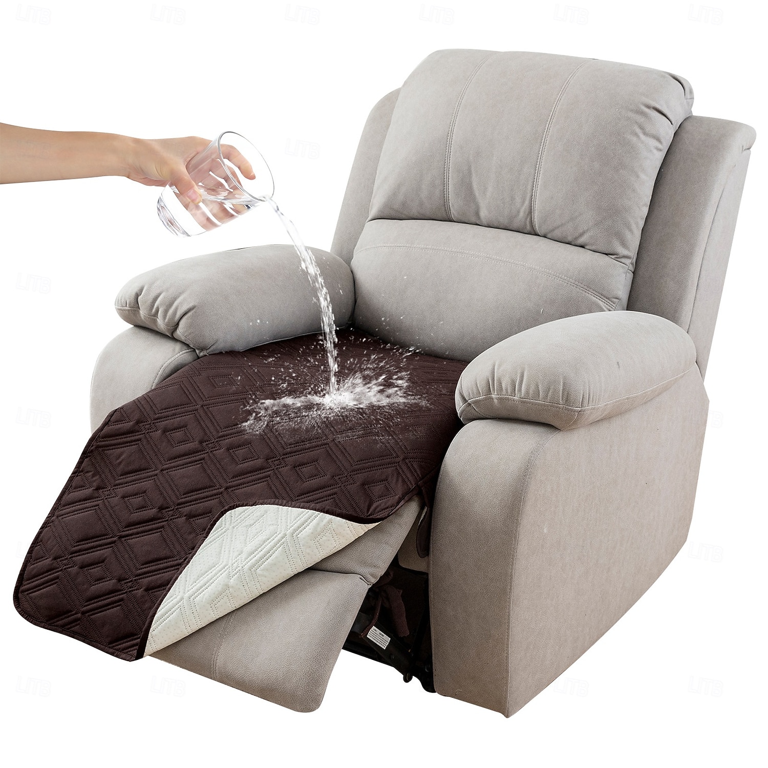 Housse de fauteuil inclinable 100 % imperméable, housse antidérapante pour fauteuil inclinable, housse de protection pour canapé et fauteuil inclinable pour chiens et animaux de compagnie. de 2026 ? $18.99 –P6