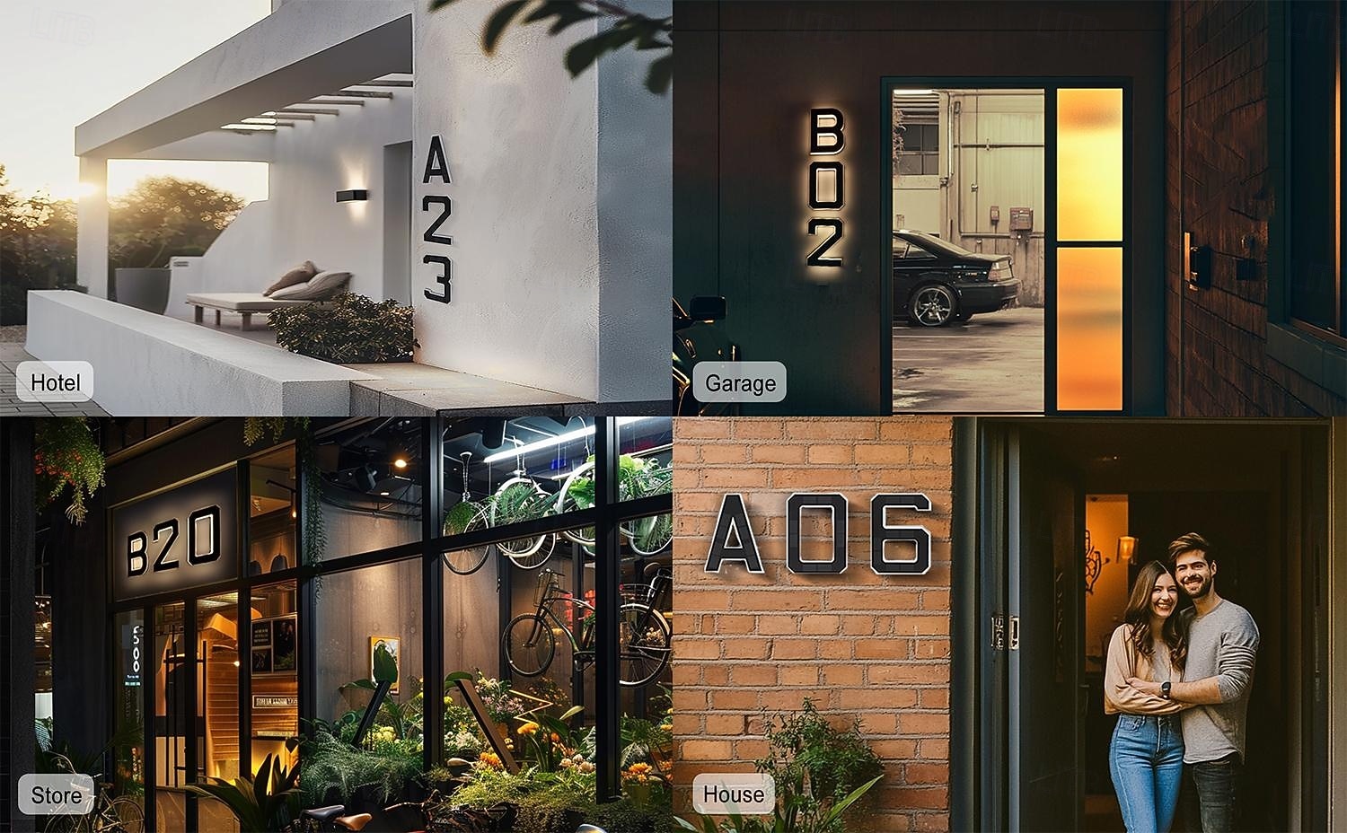 9 Inch Outdoor Solar Wall Address Sign Light, IP44 Waterproof, LED Number Light for Garden, Porch, Villa, Street, Illuminated House Number Plaque, Outdoor Wall Mounted Decorative Light 2026 - $39.99 –P1