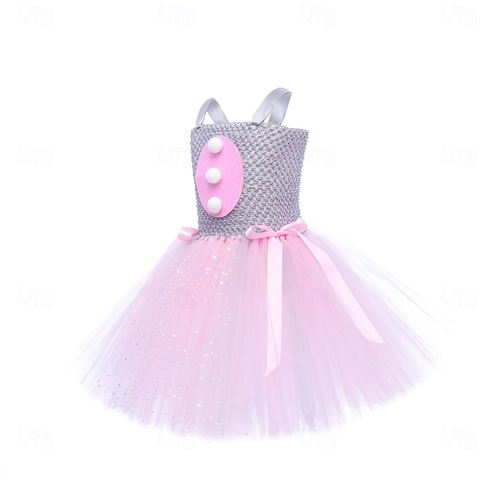 Tutu Túnica Animal Conejo conejo de Pascua Vestidos Gracioso Niños Chica Víspera de Todos los Santos Carnaval Semana Santa Carnaval Fiesta Disfrazarse 2026 - $26.99 –P7