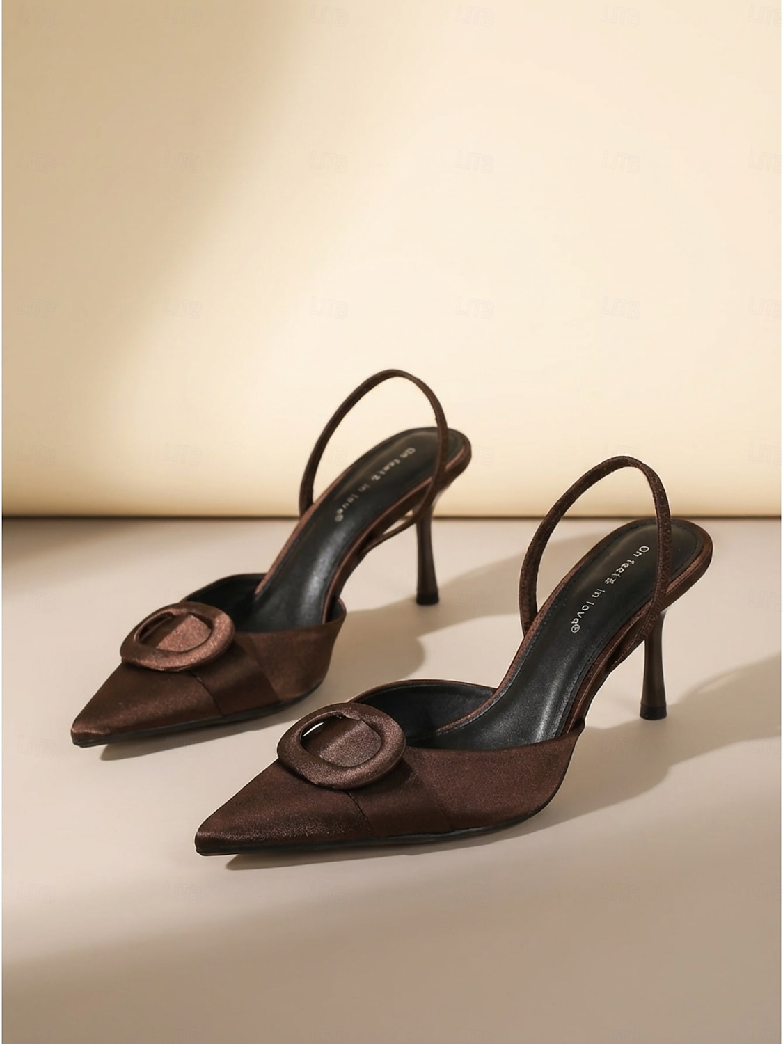décolleté da donna con cinturino posteriore in raso viola - eleganti tacchi a spillo con fibbia per cene in vacanza e feste formali &abbigliamento quotidiano elegante del 2026 a $54.99 –P3