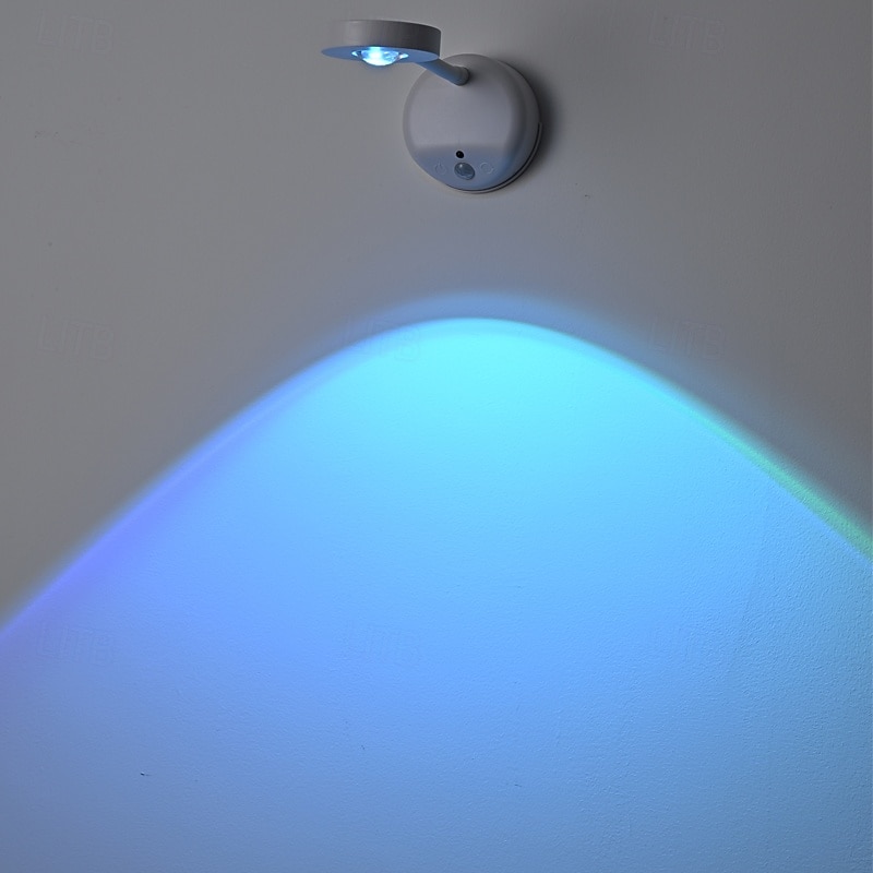 Επαναφορτιζόμενη λάμπα τοίχου usb LED με προβολέα ανθρώπινου σώματος, έξυπνη ρύθμιση φωτεινότητας, τηλεχειριστήριο αφής, ασύρματο φωτιστικό κομοδίνου rgb για διάδρομο υπνοδωματίου και φωτισμό έργων 2026 - $30.99 –P7