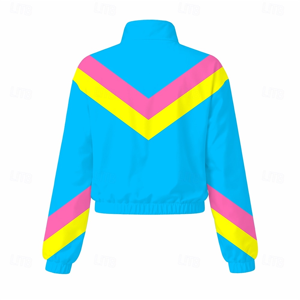 Hippie Anos 80 Estilo de rua Calças Roupa Jaqueta Manga Comprida Discoteca Geométrica Fantasia Unisexo Fantasia de Carnaval Baile de Máscaras Casual Dia a Dia Festas & Noite Adulto Blusa Calças de 2026 por $51.99 –P3