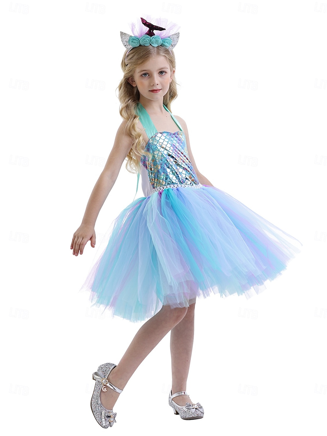 Syrena Księżniczka Sukienka Tutu Kostium na imprezę tematyczną Film Cosplay for Dla dziewczynek Dla dzieci Karnawał Bal maskowy Urlop Impreza Święto 2026 - $32.99 –P8