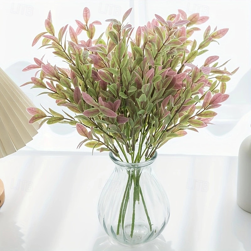 6 szt. sztucznych roślin pieniężnych, sztuczna zieleń, plastikowa roślina doniczkowa z liśćmi, sztuczna roślina doniczkowa w stylu europejskim do wystroju domu & wyświetlacz 2026 - $19.99 –P9