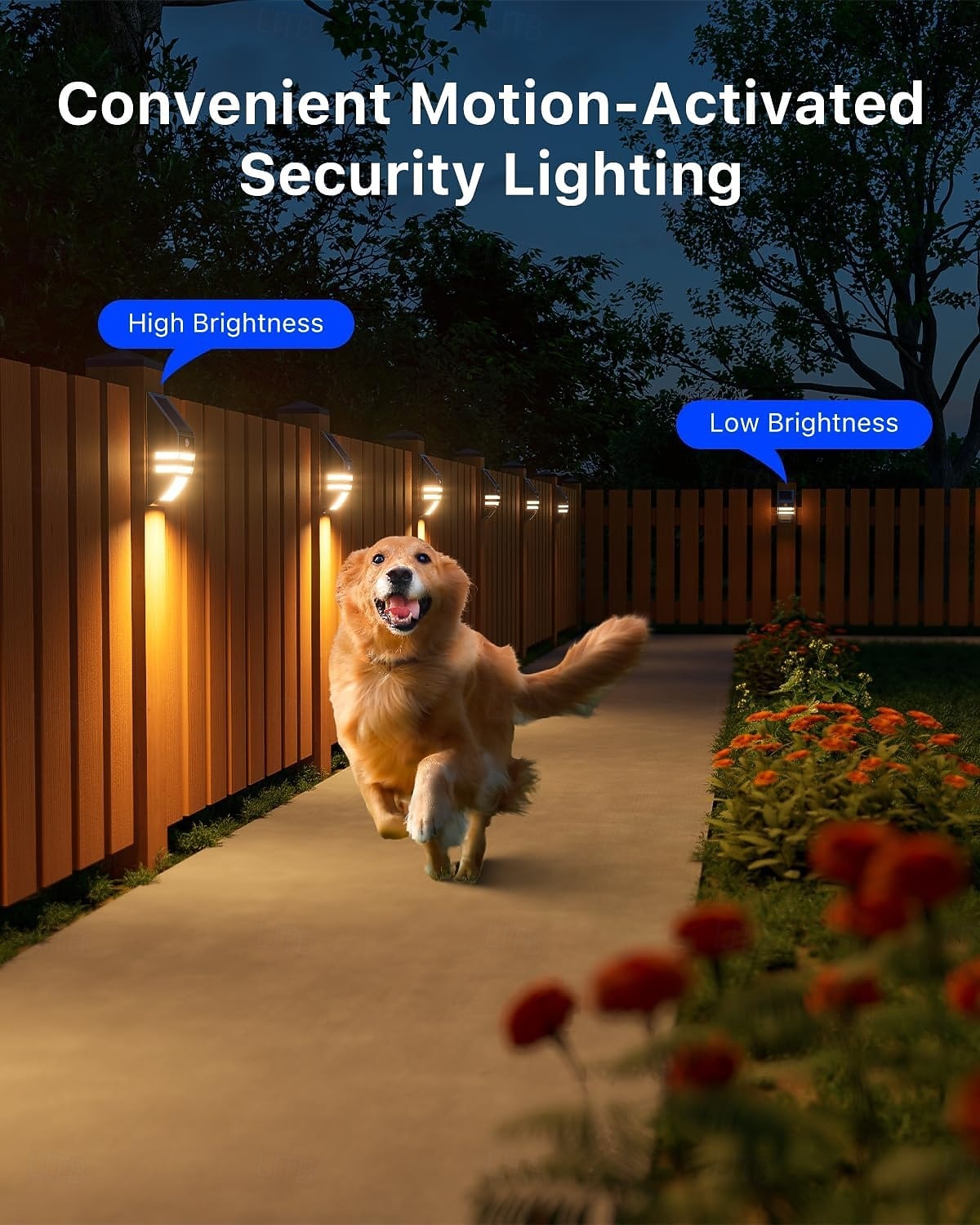Luces solares de acero inoxidable para cercas, para exteriores, impermeables, con sensor de movimiento, para postes de patio, terrazas, porches, barandillas de escaleras, muelles, portones, pasarelas, 2026 - $46.99 –P6