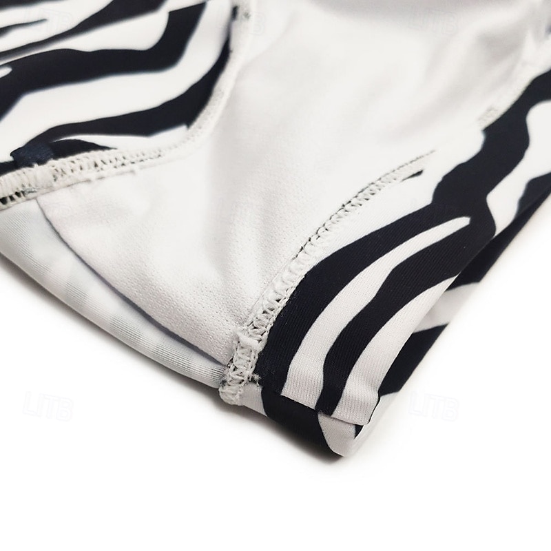 Bărbați Pantaloni Scurți de Înot Boxeri înot Slipi înot Dungi de Zebră Cordon Uscare rapidă Elastic Respirabil Costume de Baie Pantaloni Surfing Sporturi Acvatice  Înot Vară 2026 - $13.99 –P10