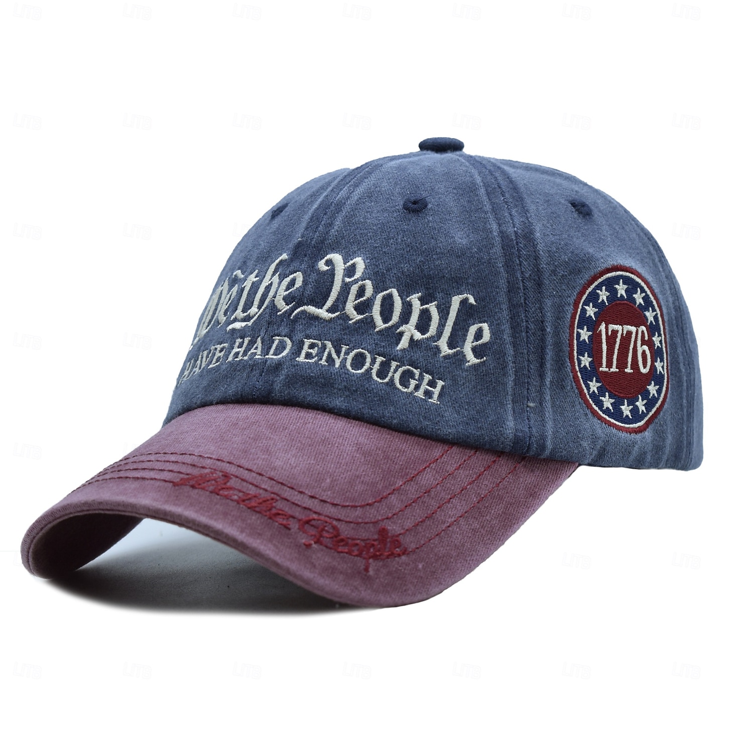 Gorra de béisbol patriótica bordada "We the People" con diseño de libertad de 1776, gorra ajustable vintage tricolor para hombres y mujeres. 2026 - $20.99 –P2