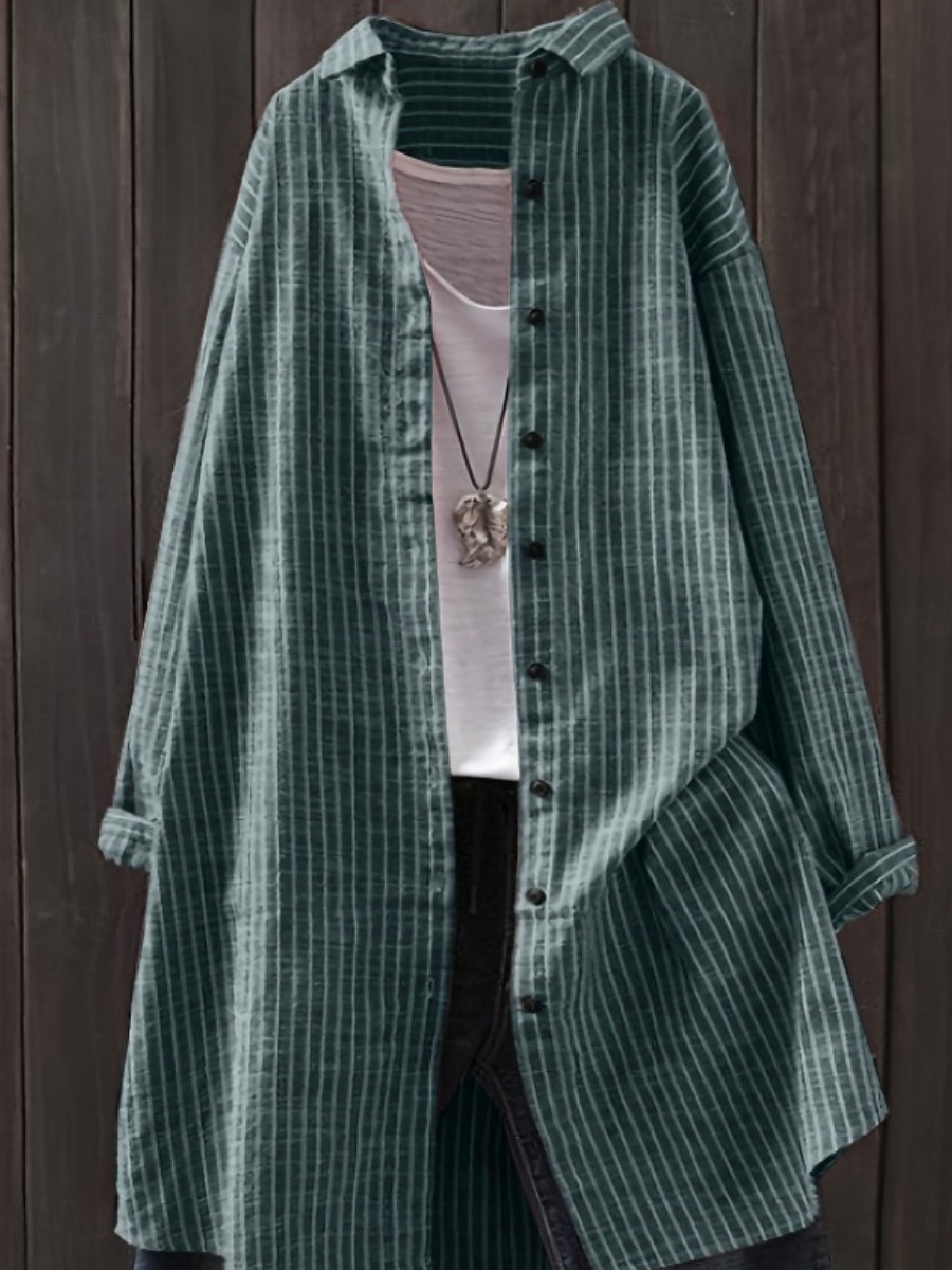 Γυναικεία Casual πουκάμισο Πουκάμισο με κουμπιά Μπλούζα Κουμπιά Στάμπα Καρό Στυλάτο Βασικό Καθημερινό Μακρυμάνικο Απορρίπτω Μακριές μπλούζες Καθημερινά ΕΞΩΤΕΡΙΚΟΥ ΧΩΡΟΥ Αργίες 2026 - $24.99 –P4