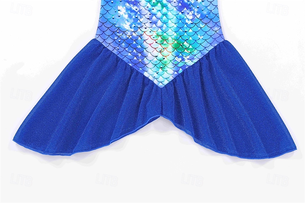Sirena Principessa Sirena Vestito Costume per festa a tema Cosplay for Ragazze Bambini Carnevale Mascherata Feste Ferie del 2026 a $23.99 –P7