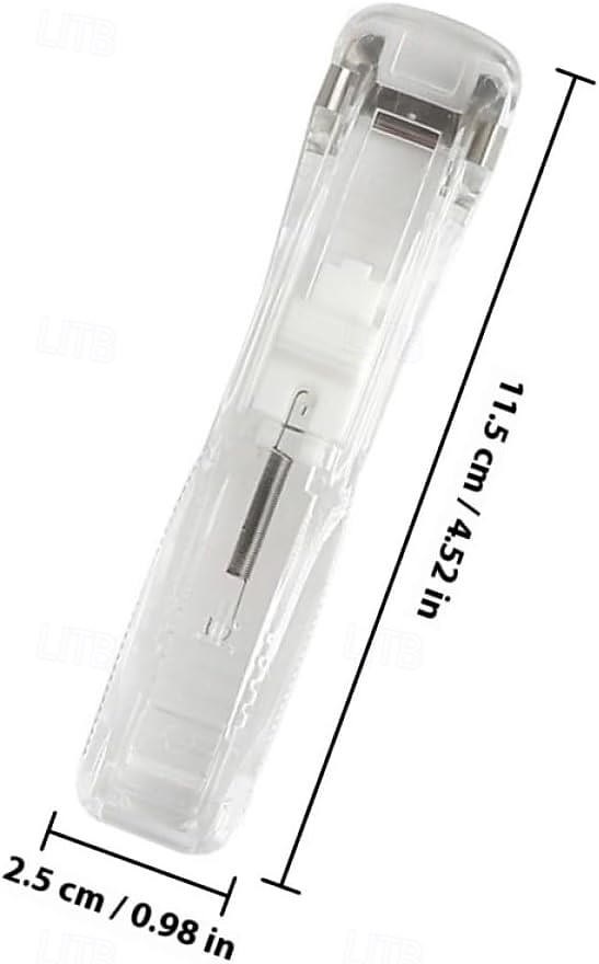 Bærbar permklipsstiftemaskin, påfyllbart stiftemaskinsett for kontoret med 2 bærbare papirklippere og permer og 200 stk. påfyllingsklips for filinnbinding og dokumentinnbinding 2026 - $15.99 –P2