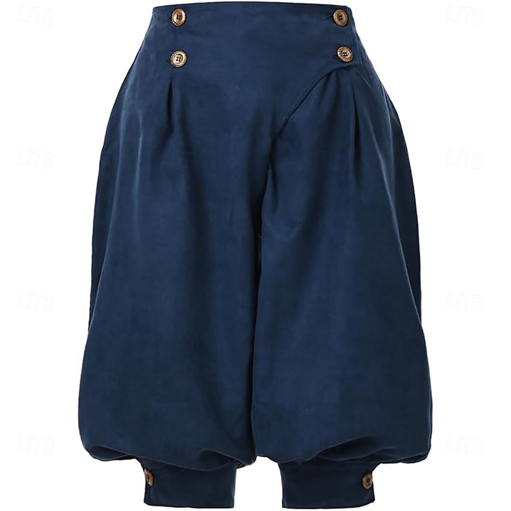 Mittelalterlich Renaissance Steampunk Piratenhose Pirat Kostüm Damen Vikinger Seeräuber Fantasie Leistung LARP Renaissance-Messe Erwachsene Hose Frühling 2026 - $42.99 –P12